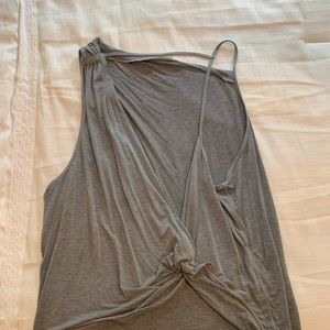 Lululemon gray asymmetrical top